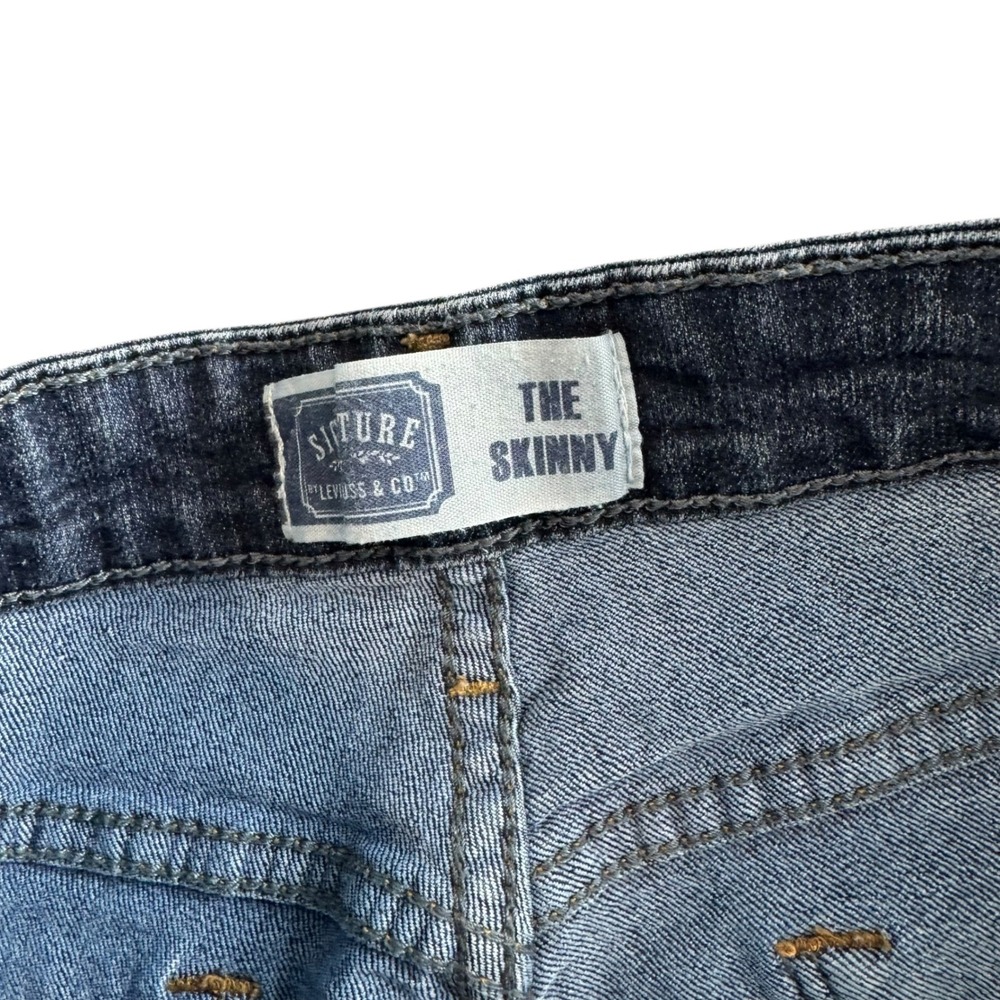 Signature by Levi Strauss & Co The Skinny Blue Jeans Womens Size 8 Medium Wash - Picture 6 of 8